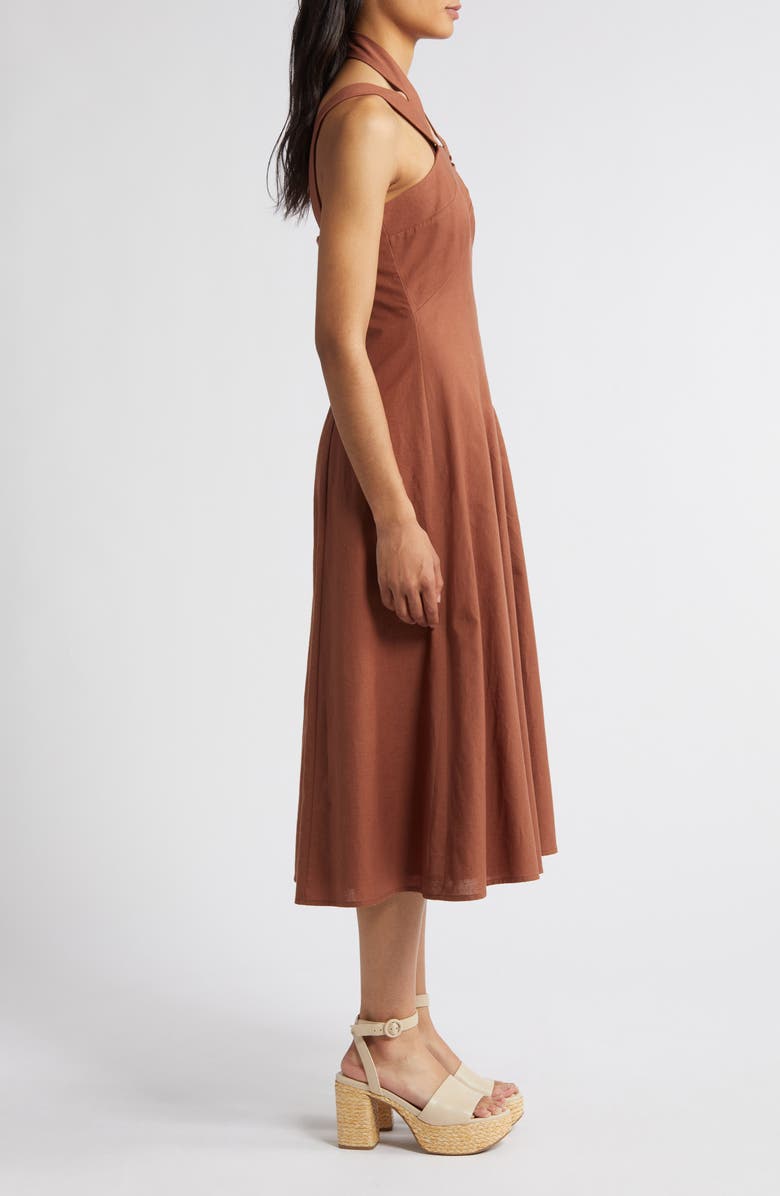 Du Paradis Positano A-Line Midi Dress, Alternate, color,