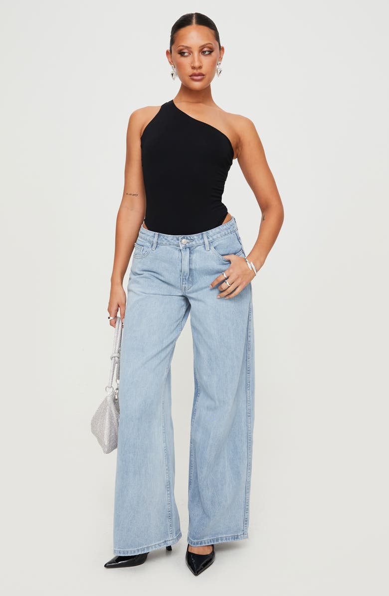 Princess Polly Ramos Low Rise Wide Leg Jeans, Alternate, color, 