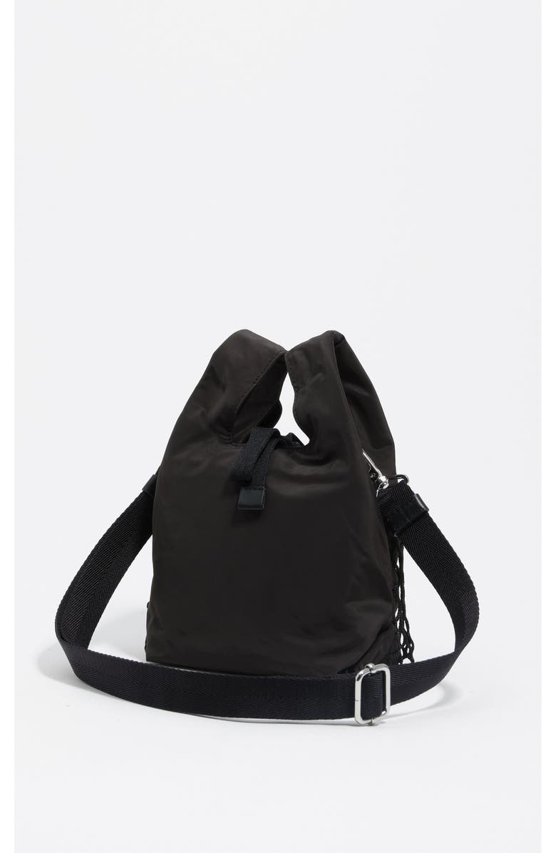 Bimba y Lola Nylon Mini Paper Bag, Alternate, color, Charcoal