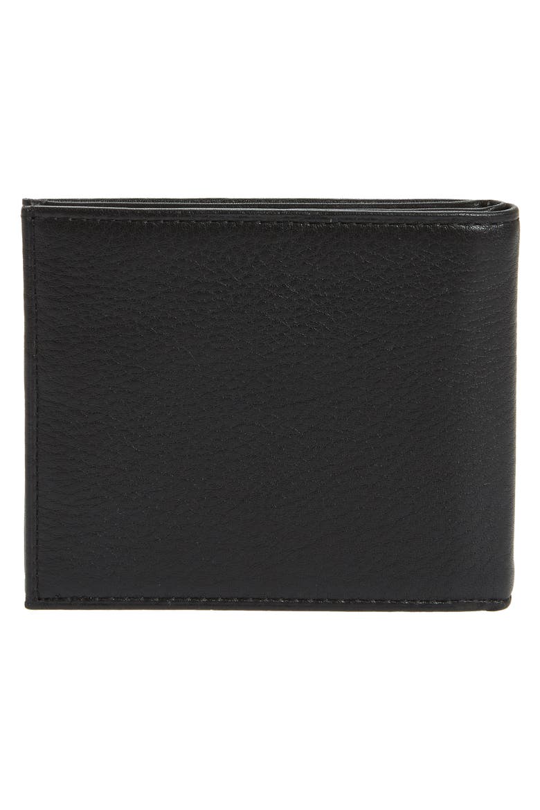Bifold Leather Wallet, Alternate, color, BLACK