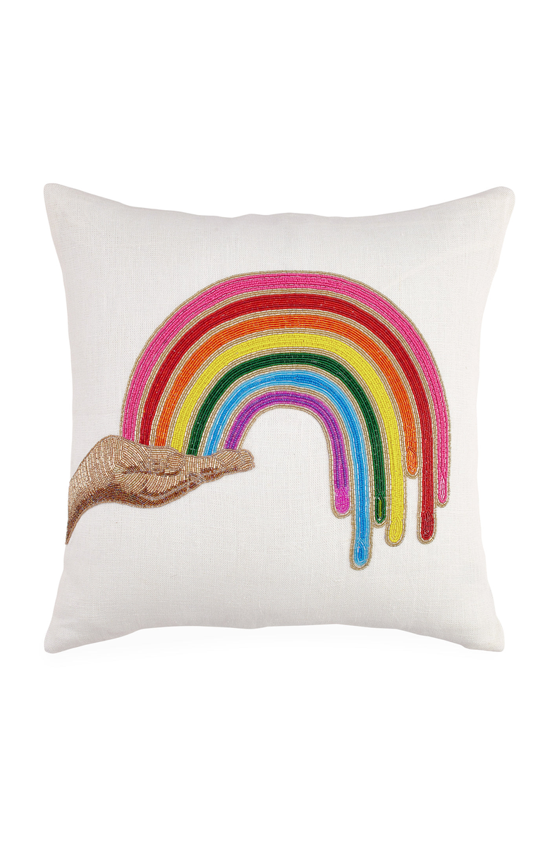 Jonathan Adler Hand Beaded Pillow, Main, color,