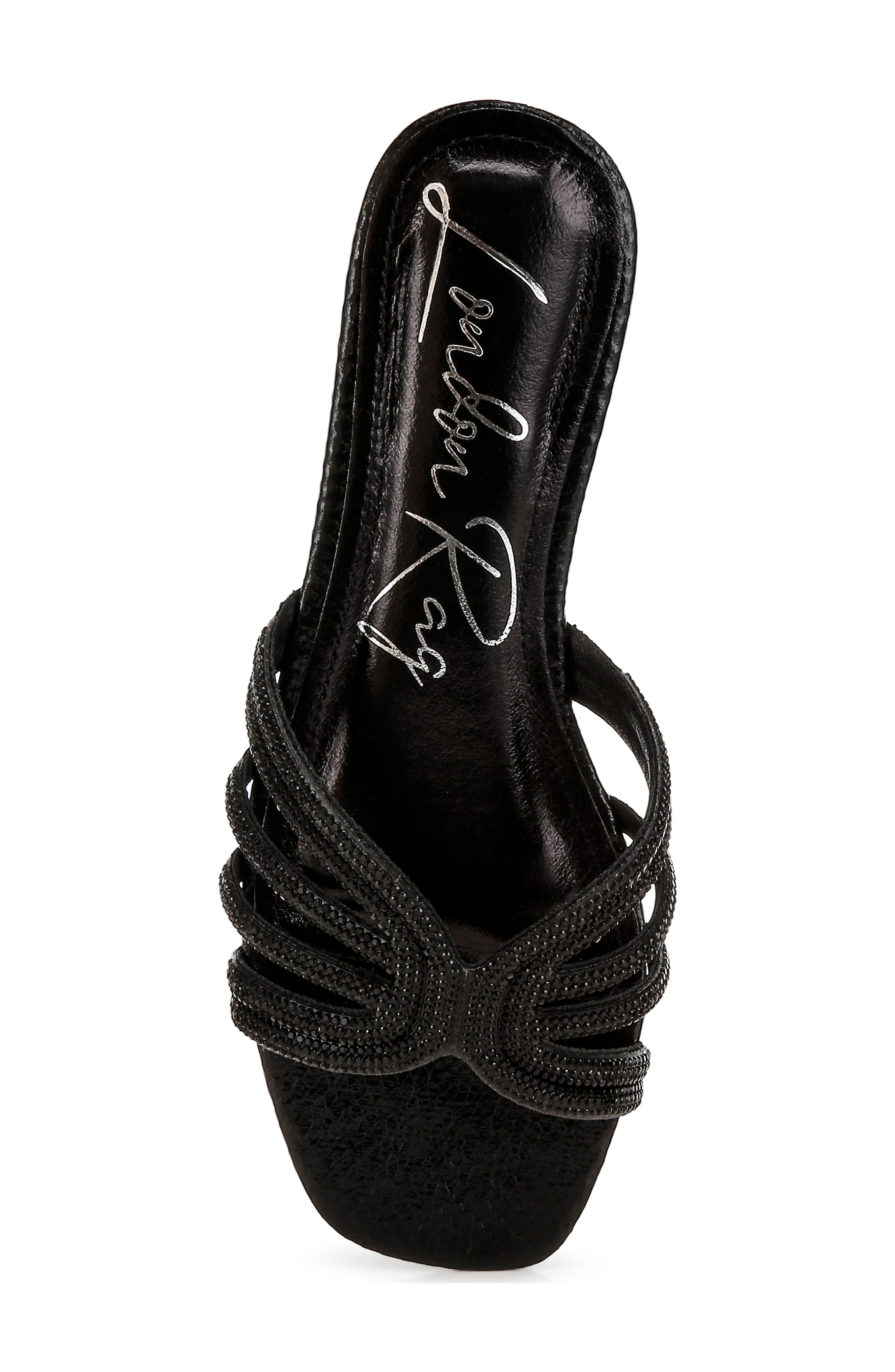 LONDON RAG Dindy Embellished Slide Sandal, Alternate, color, Black