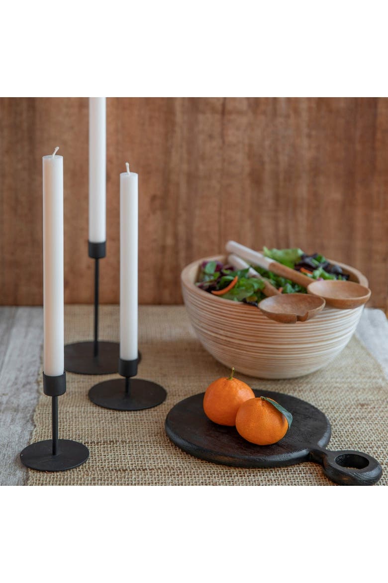 Kent Black Taper Candle Holder, Alternate, color, Tall