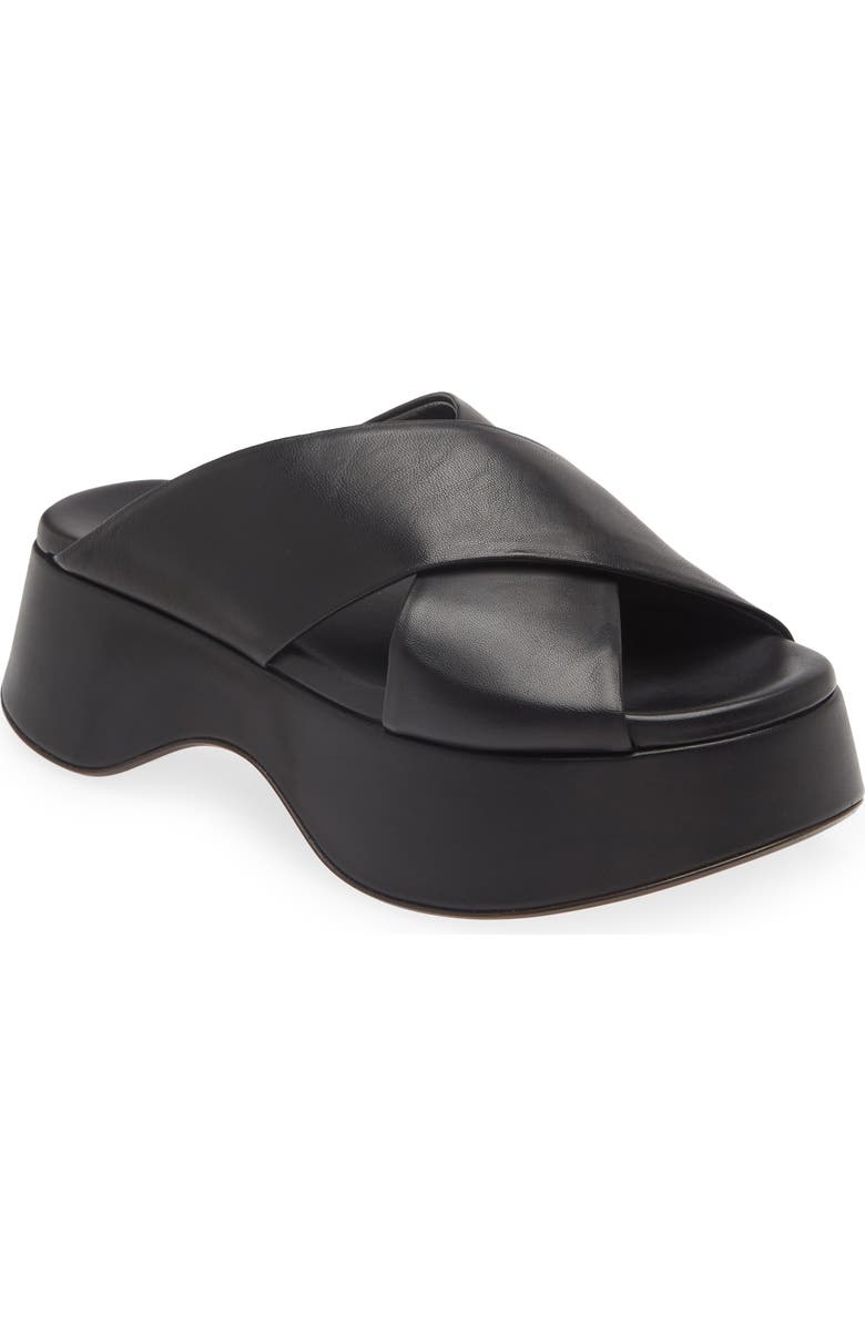 AGL Lil Sis Crisscross Platform Slide Sandal, Main, color,