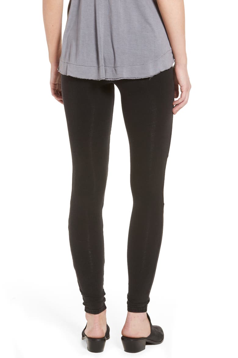 Seamed Moto Leggings, Alternate, color, BLACK