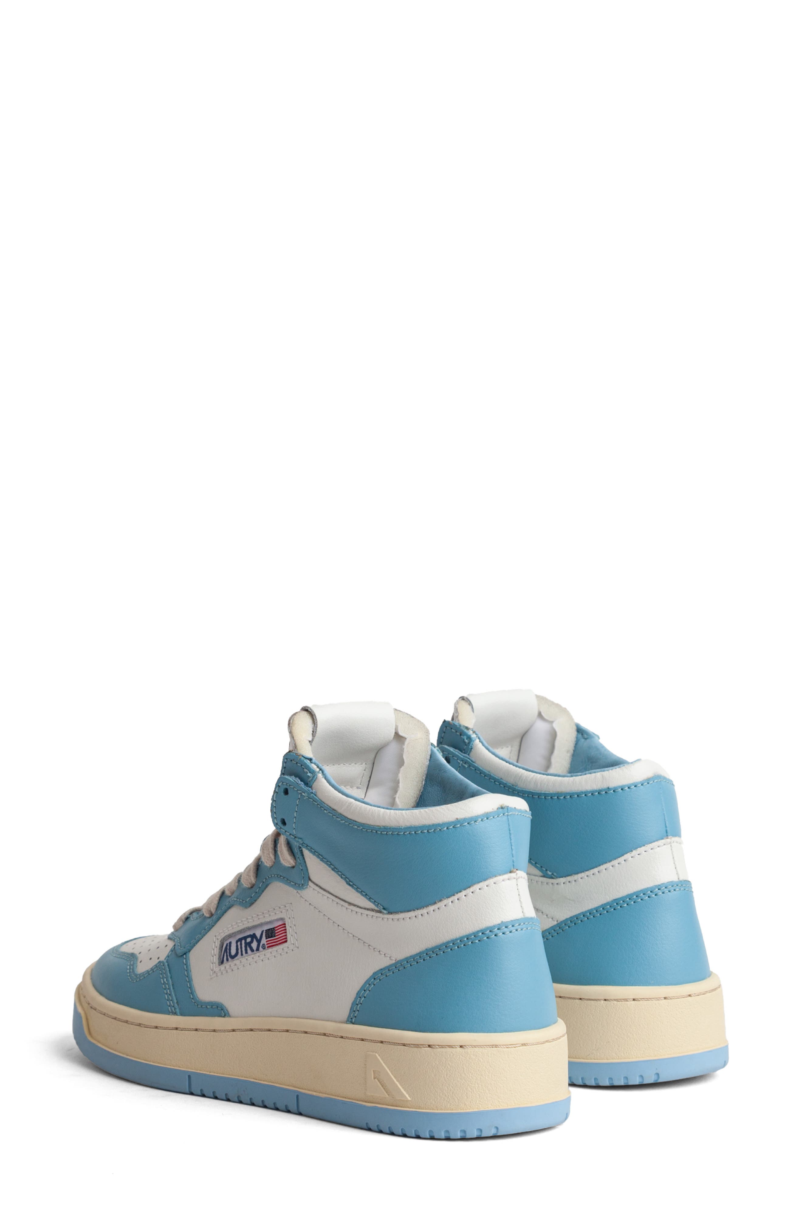 Medalist Mid High Top Sneaker, Alternate, color, SEA BLUE/ WHITE LEATHER