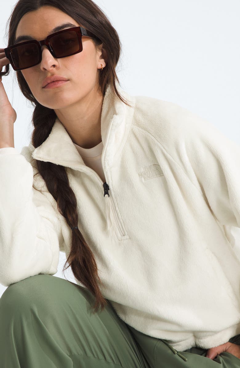 The North Face Osito Lux High Pile Fleece Jacket, Alternate, color, White Dune