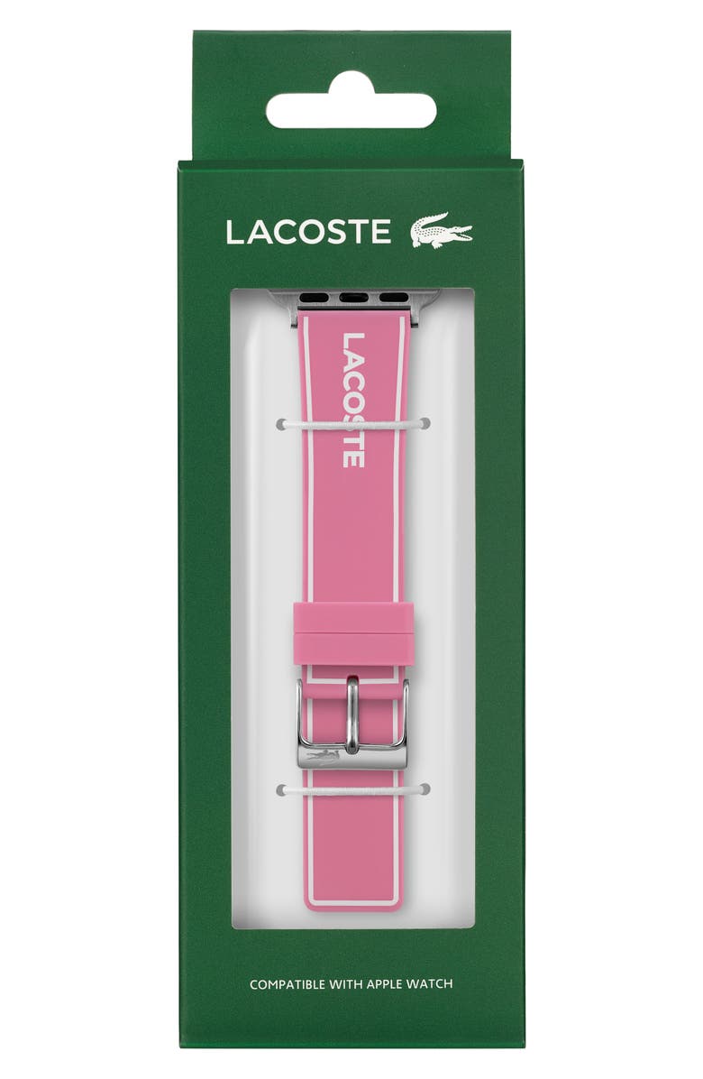 Lacoste Silicone Apple Watch<sup>®</sup> Watchband, Main, color, 