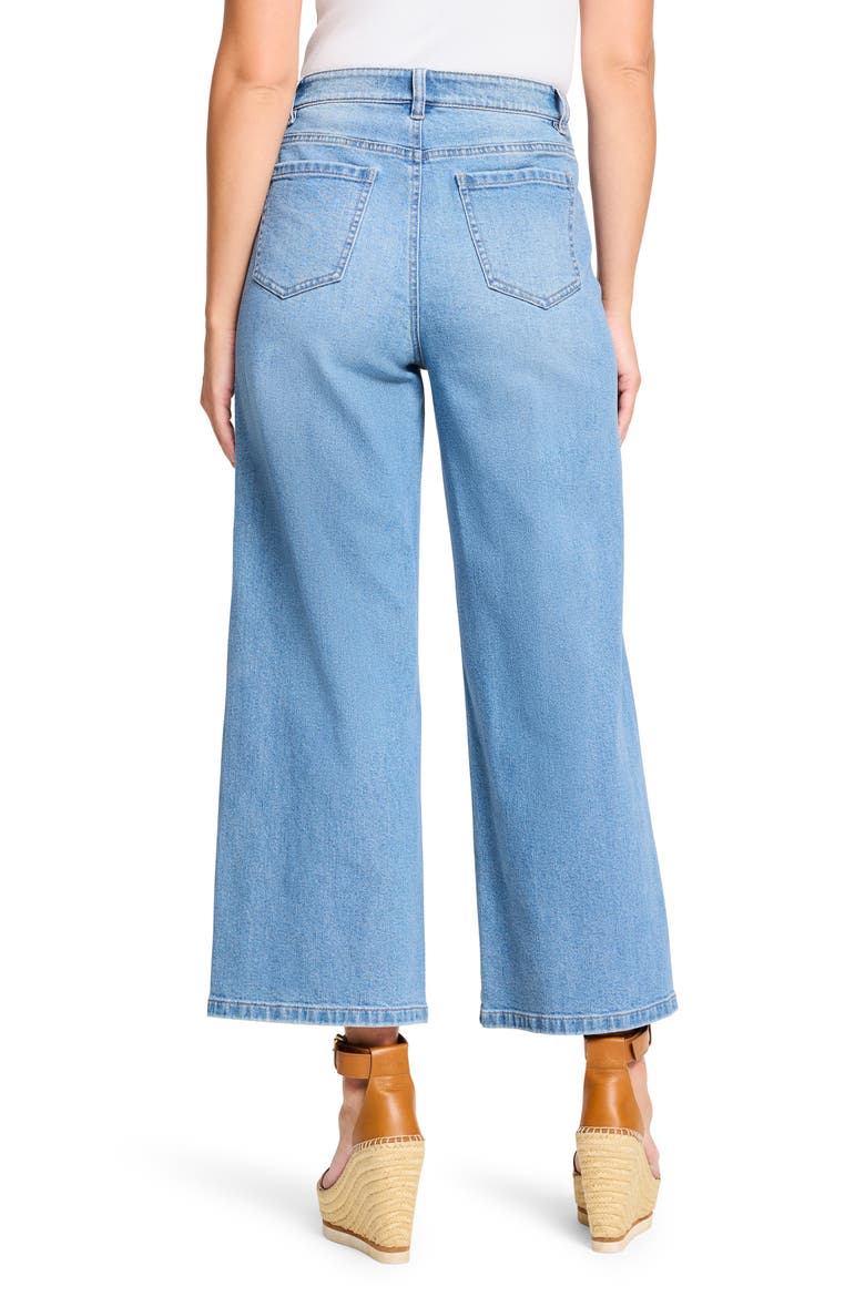 Forward Seam Weekend Wide Leg Ankle Jeans, Alternate, color, SKYLINE