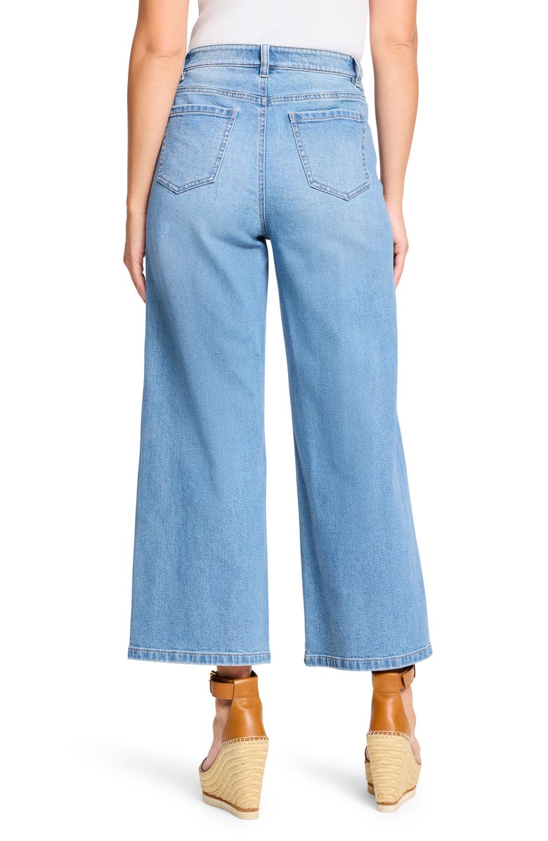NIC+ZOE Forward Seam Weekend Wide Leg Ankle Jeans, Alternate, color, Skyline
