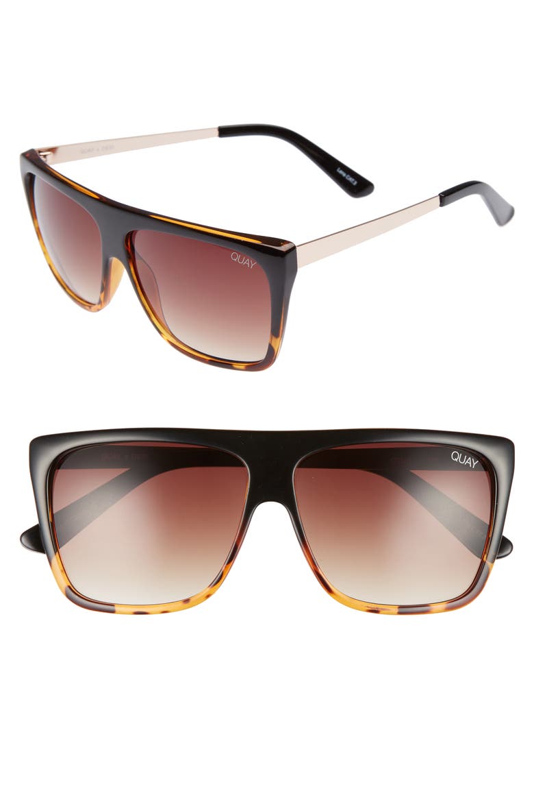 Australia On the Low 60mm Square Sunglasses, Main, color, TORT/ BROWN