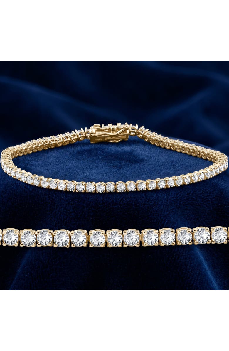 Bliss Diamond 3 Ct Lab Grown Diamond Tennis Bracelet 7" 14k Gold, Alternate, color, 14K Yellow Gold