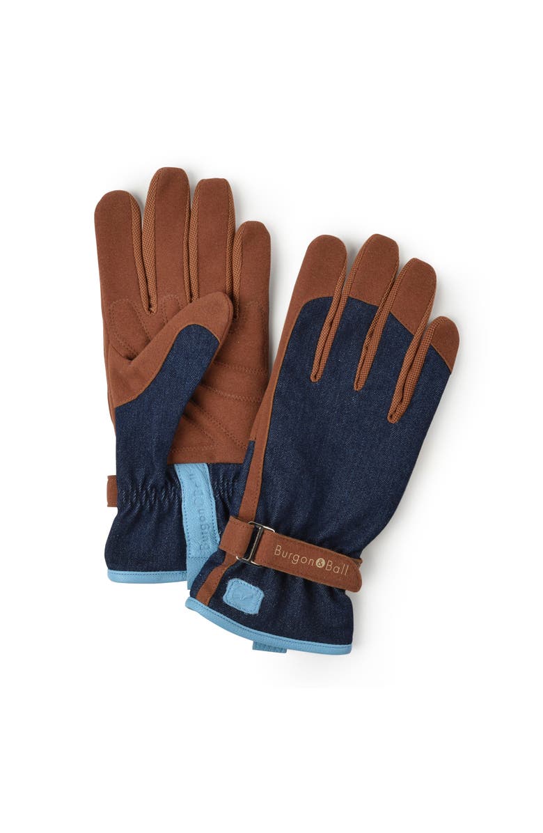 Burgon & Ball Love the Glove Garden Gloves, Main, color, Denim - M/L