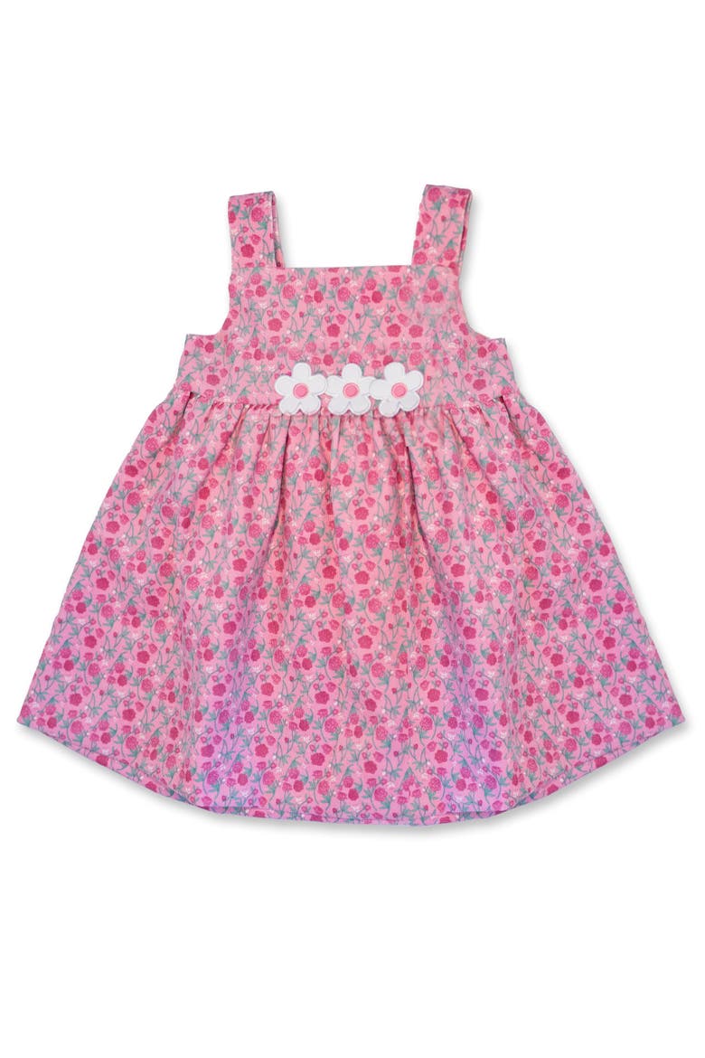 Floral Corduroy Jumper With Flowers, Main, color, Pink