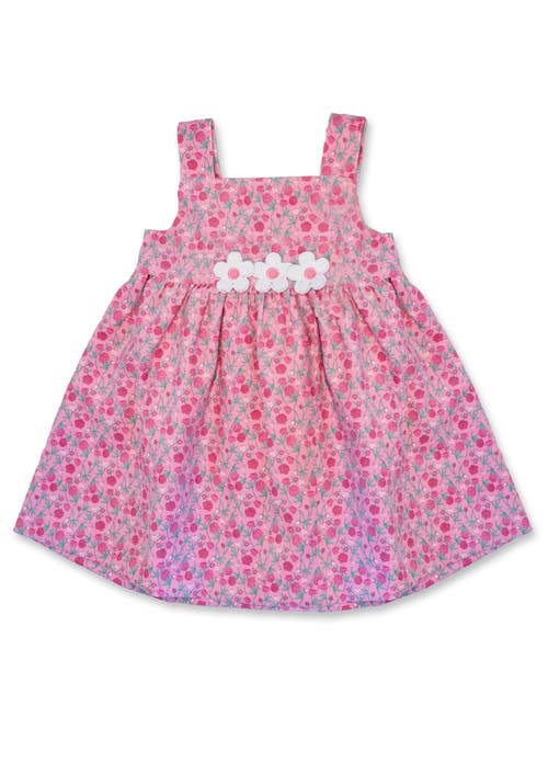 Florence Eiseman Kids'  Floral Corduroy Jumper With Flowers In Pink