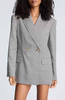 Kenneth Cole Houndstooth Check Double Breasted Jacket