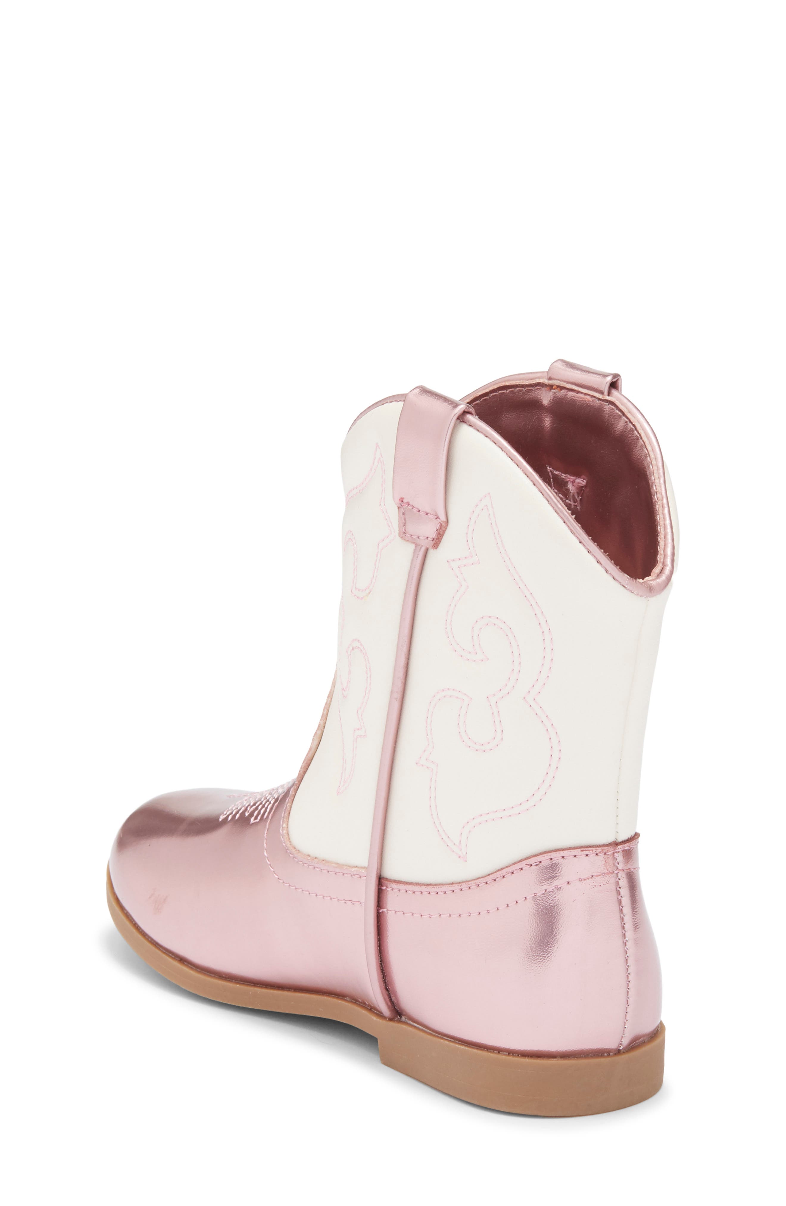 Harper Canyon Kids' Gabriela Western Boot, Alternate, color, Pink Metallic