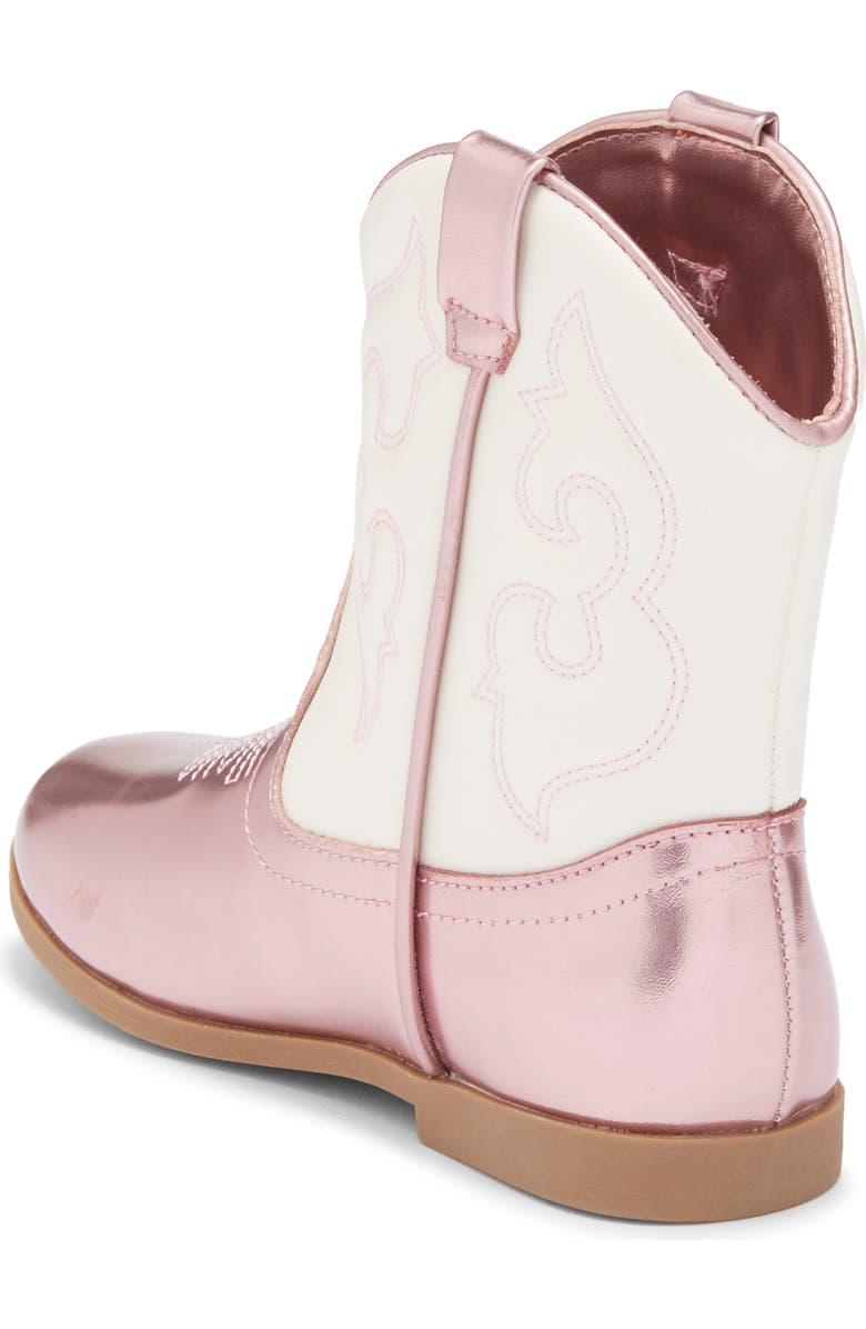 Harper Canyon Kids' Gabriela Western Boot, Alternate, color, Pink Metallic