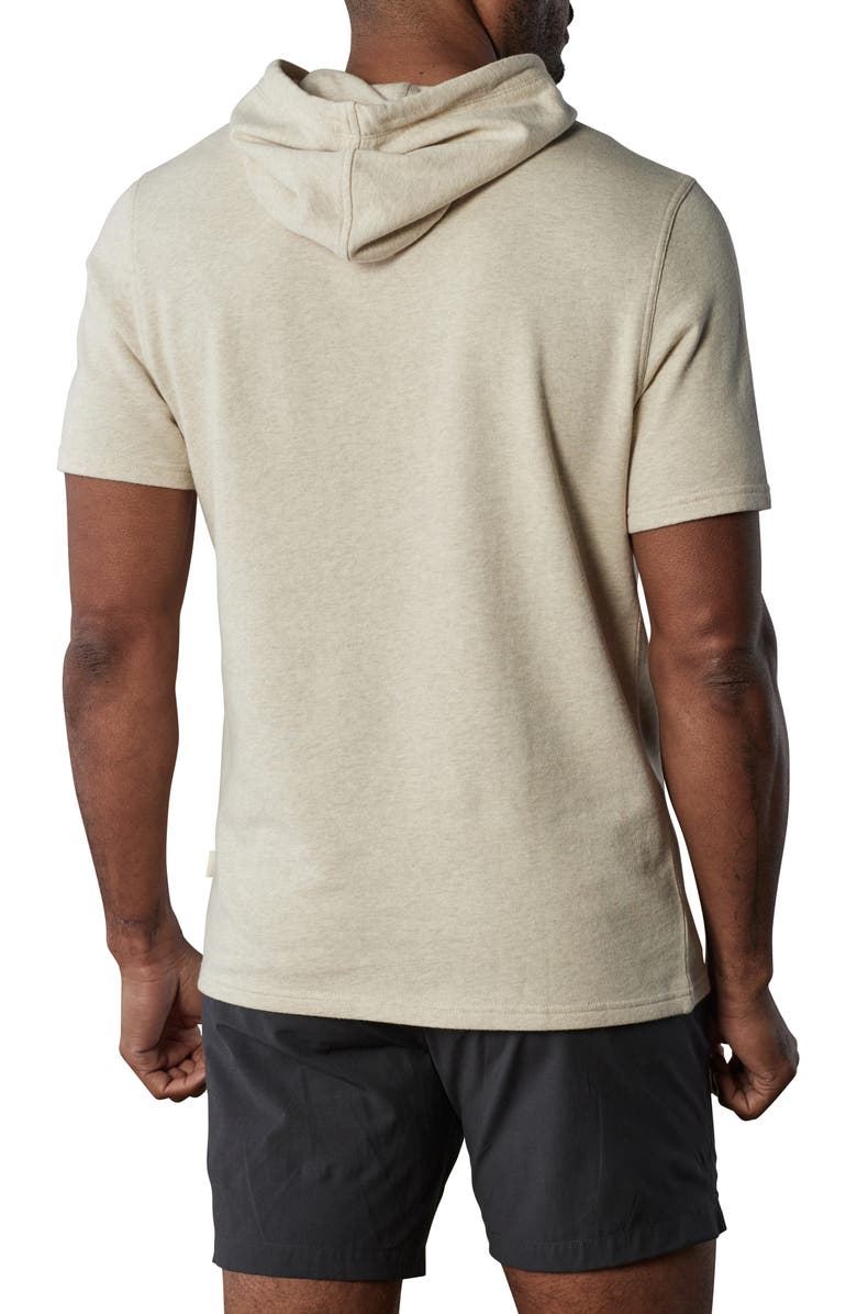 The Normal Brand Cole French Terry Short Sleeve Hoodie, Alternate, color,