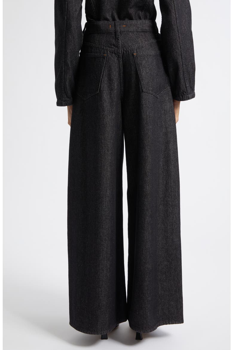Slick High Waist Wide Leg Jeans, Alternate, color, ASH WASH