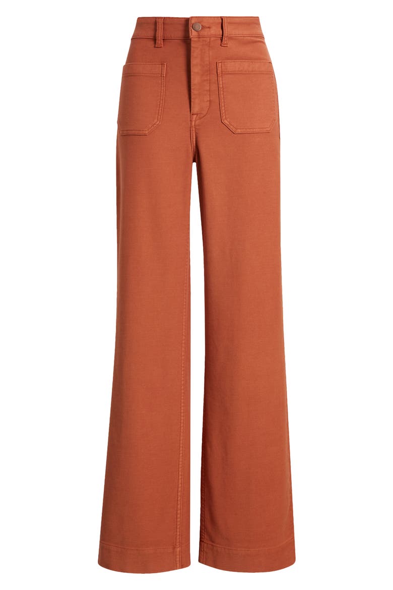 Stretch Terry Wide Leg Pants, Alternate, color, IMPERIAL TOPAZ