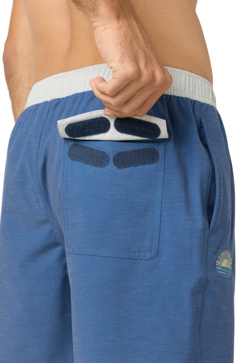 O'Neill OG Solid Scallop Volley Swim Trunks, Alternate, color, Vintage Indigo