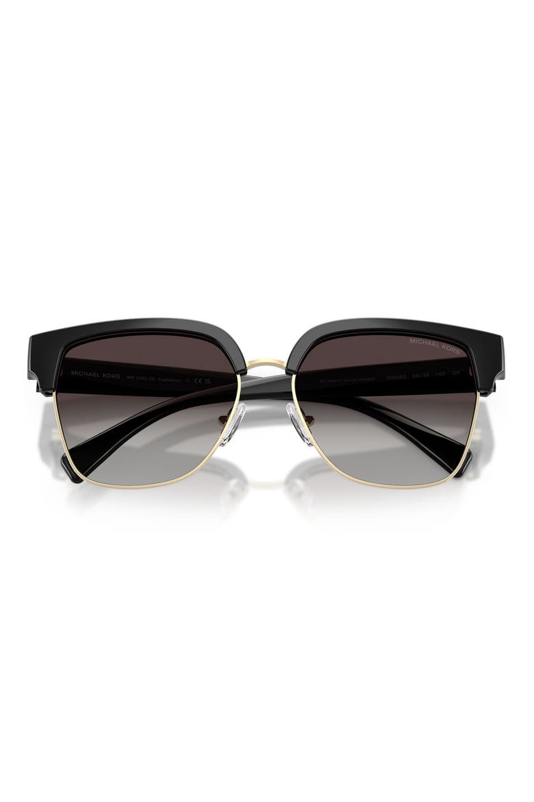 St. Eustatius 56mm Square Sunglasses, Alternate, color, BLACK / LIGHT GREY GRADIENT