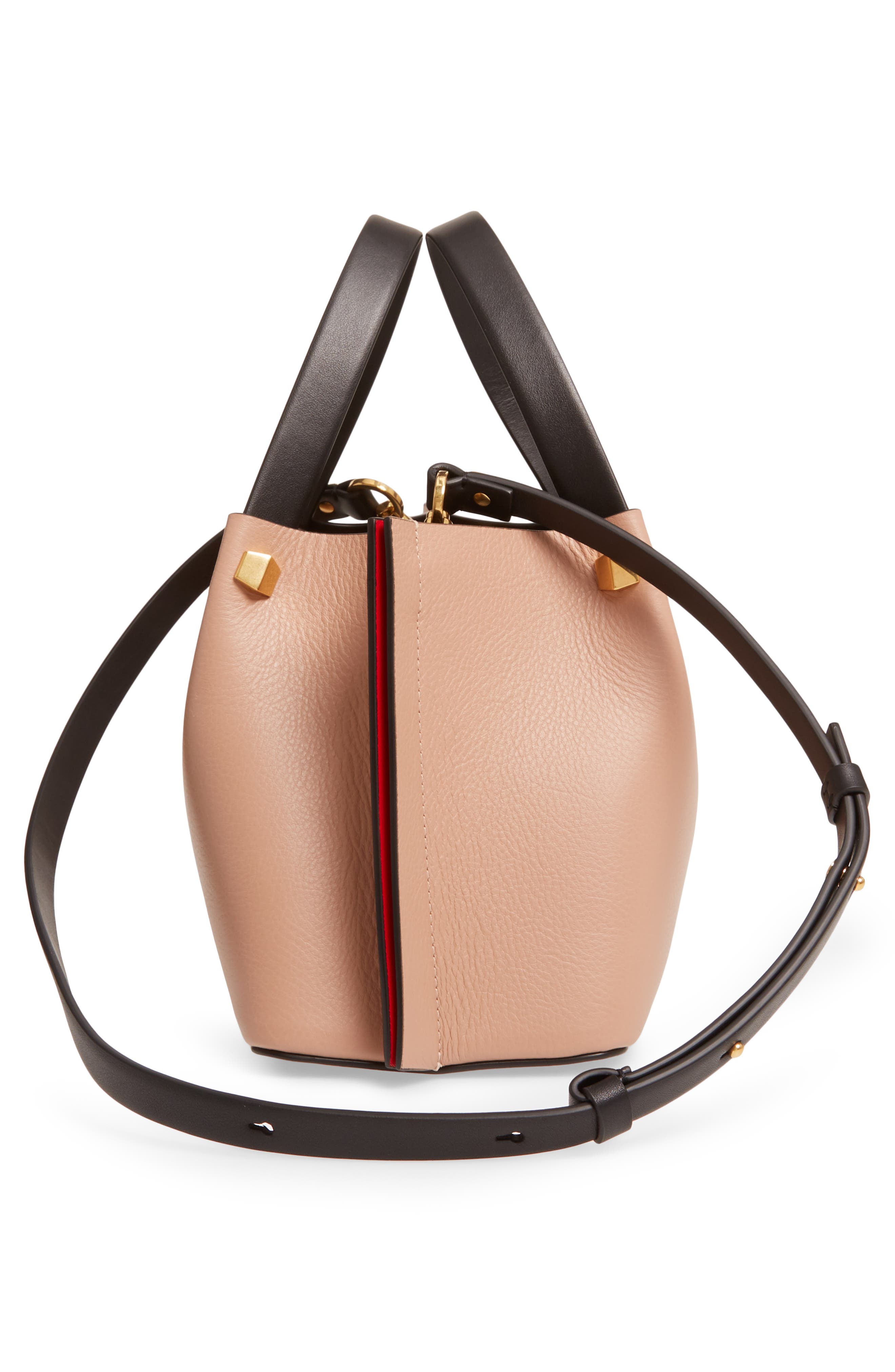 Valentino Garavani Small VLOGO Leather Tote, Alternate, color, 