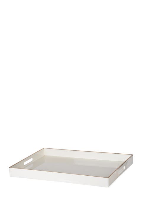 Mimosa White Rectangle Tray