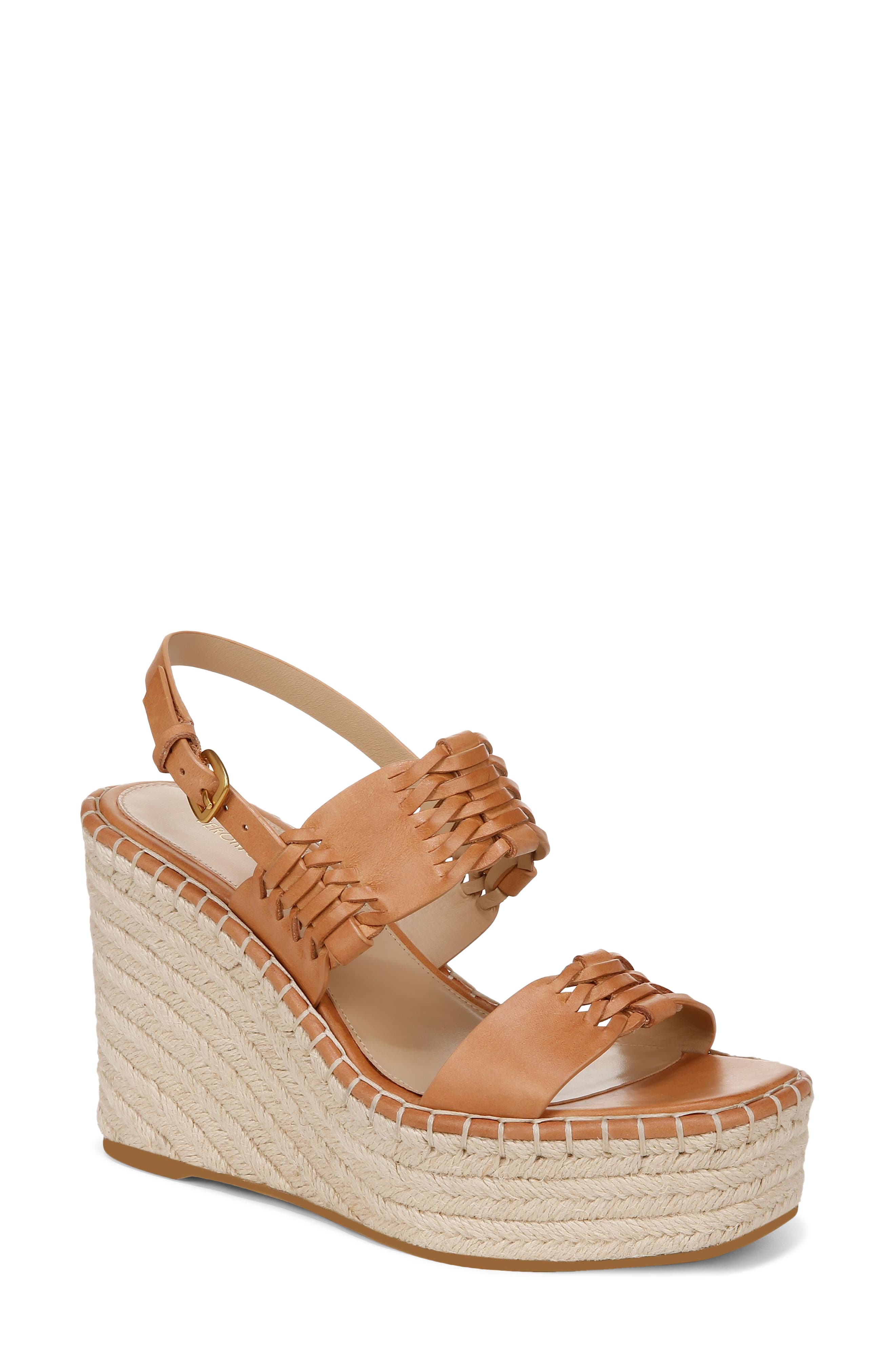 Veronica Beard Riya Slingback Espadrille Platform Wedge Sandal