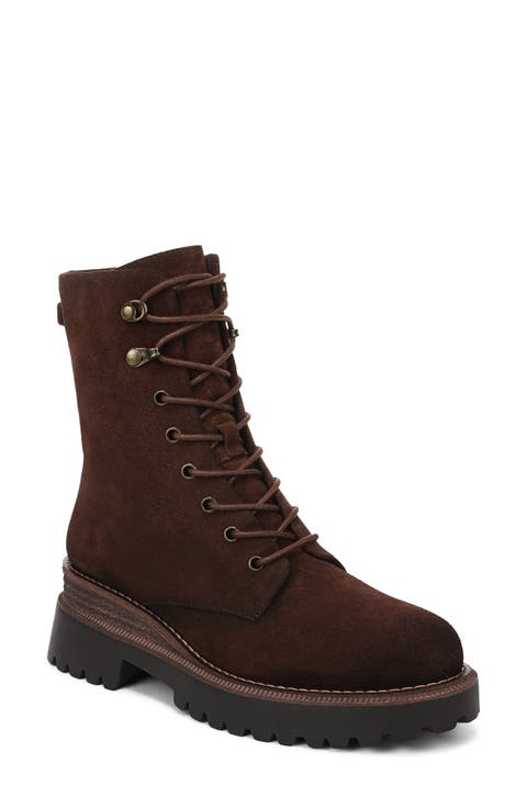 Gemma Leather Combat Boot
