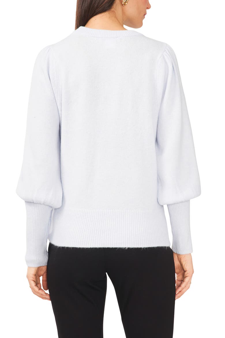 Cozy Balloon Sleeve Sweater, Alternate, color, FROZEN