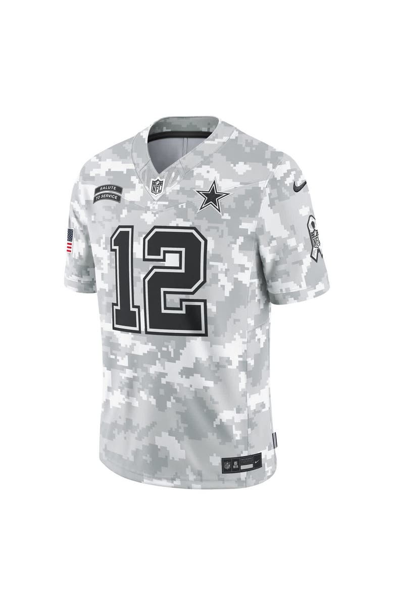 Nike Men's Nike Roger Staubach Arctic Camo Dallas Cowboys 2024 Salute to Service Retired Player Limited Jersey, Alternate, color, 