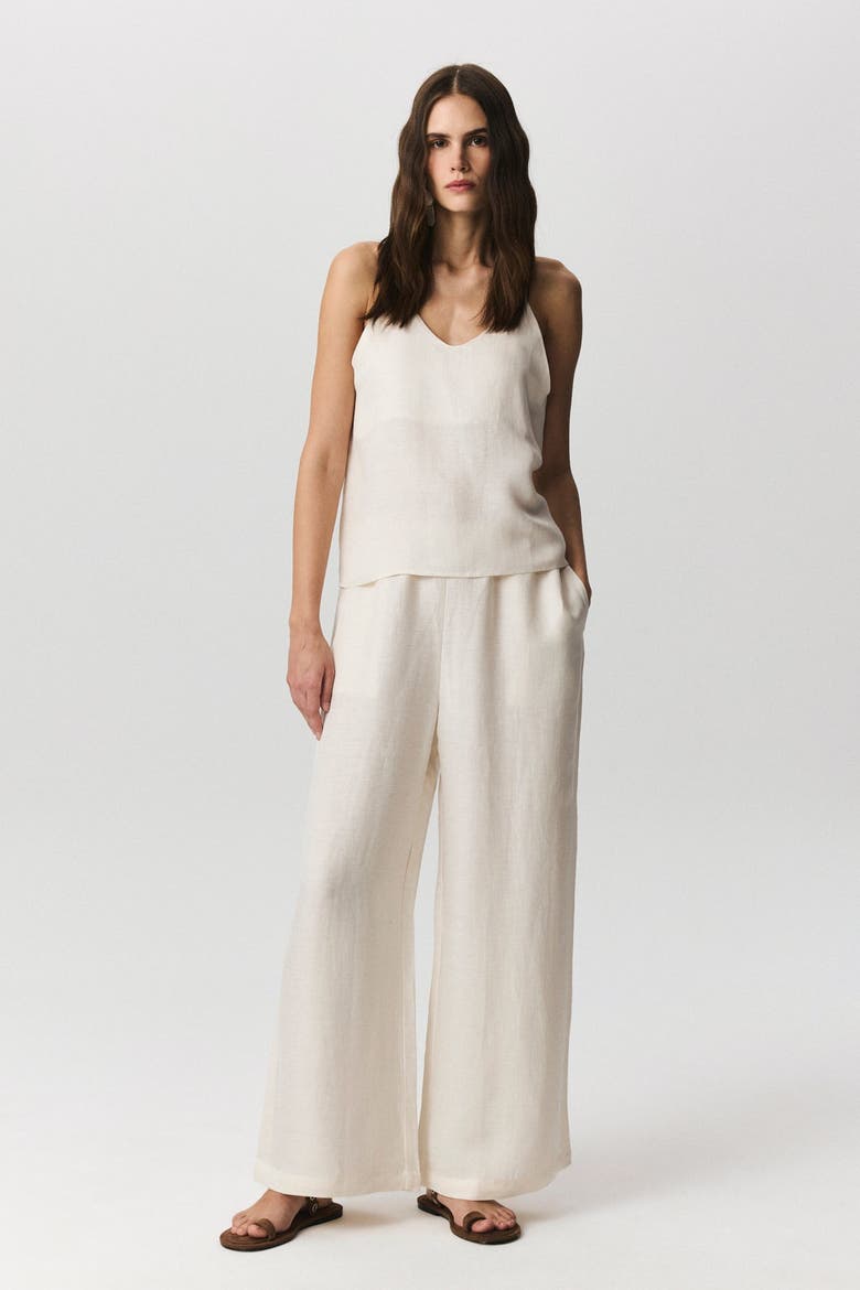 Seta Pants, Alternate, color, Ivory