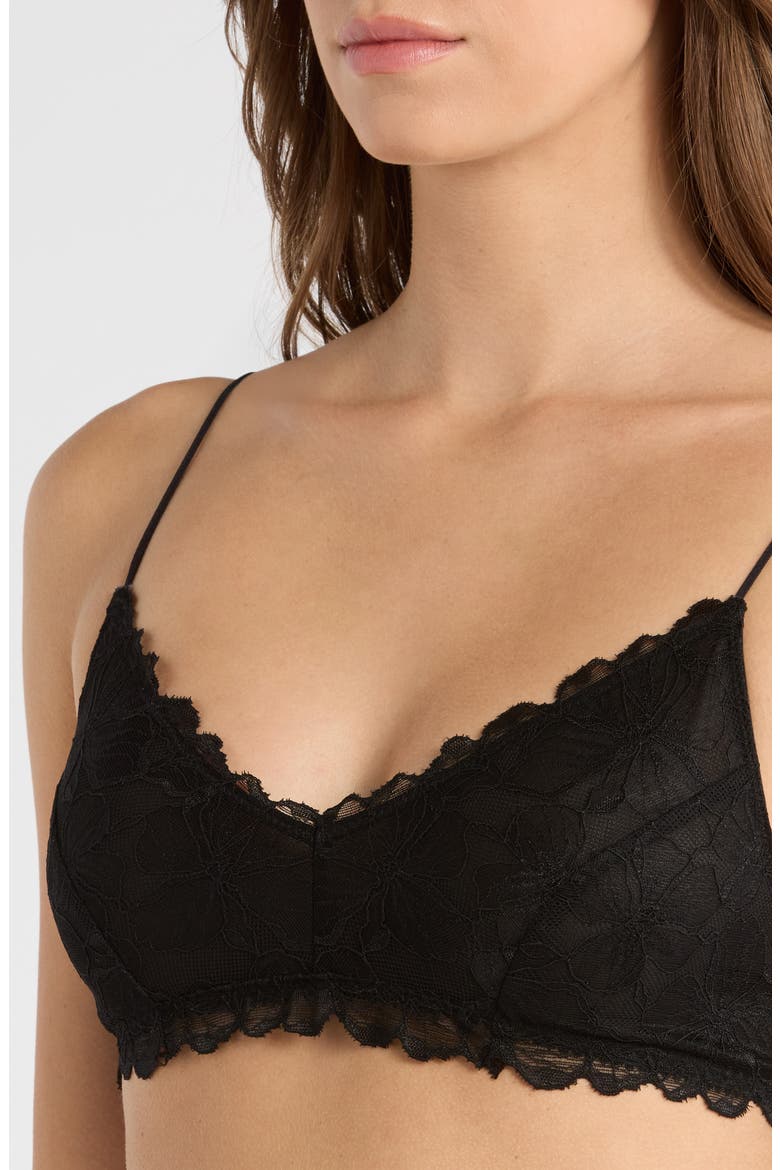 Jessa Lace Bralette, Alternate, color, BLACK