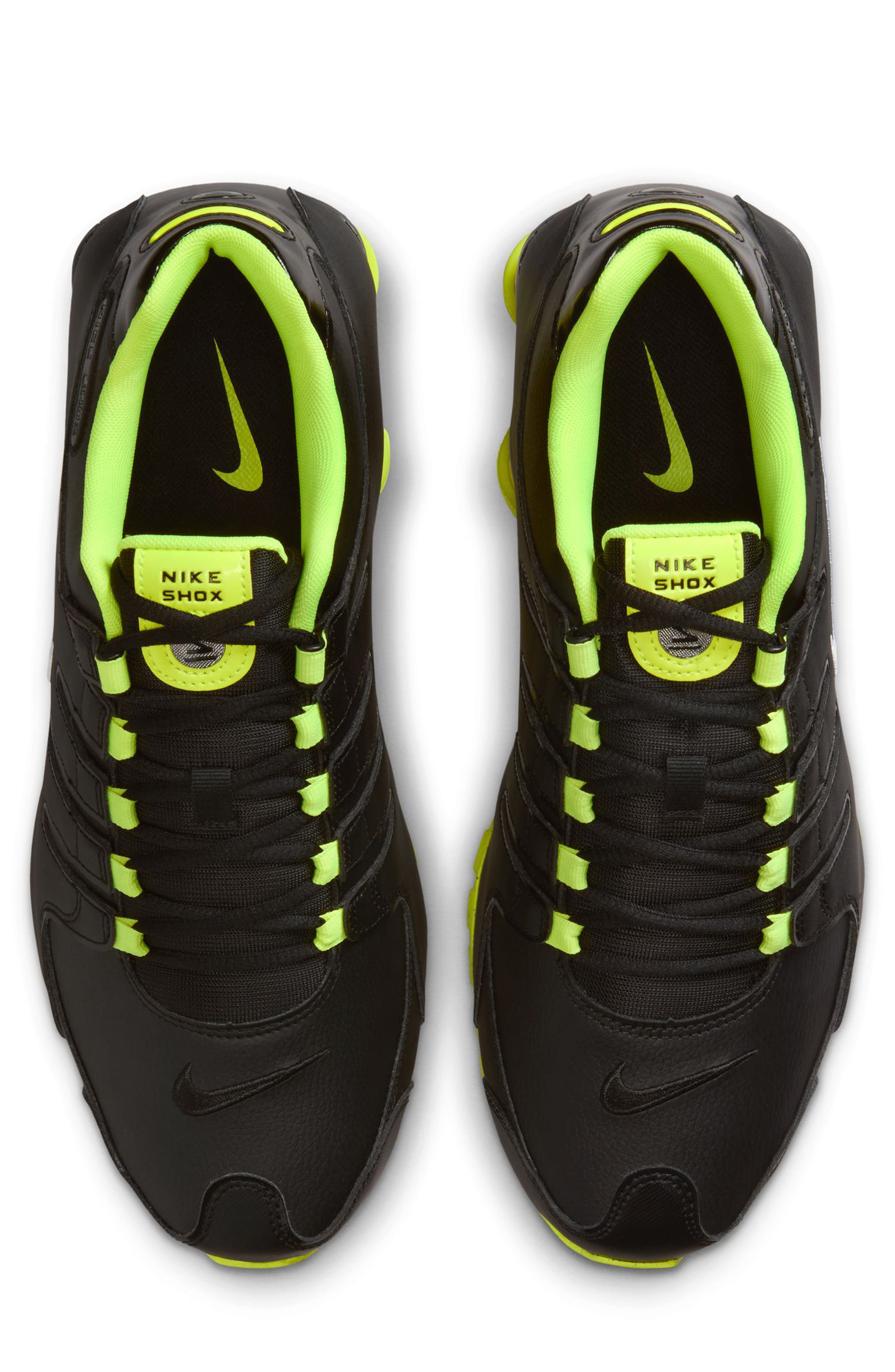 Shox NZ Sneaker, Alternate, color, 013 BLACK/WHITE
