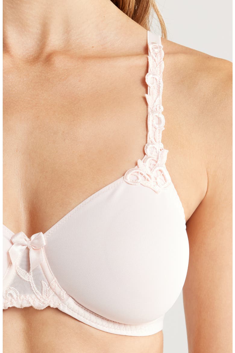 Andora Underwire Minimizer Bra, Alternate, color, BLUSH