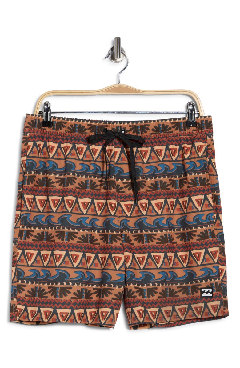 Billabong Pushpin Volley Swim Trunks, Alternate, color, Hazel