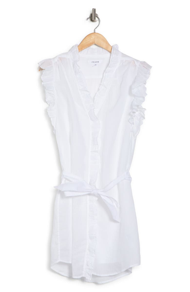 FRAME Lauren Ruffle Dress, Alternate, color, 