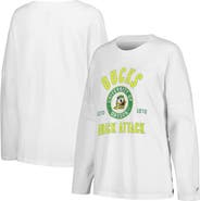 LEAGUE COLLEGIATE WEAR Women's League Collegiate Wear White Oregon Ducks Clothesline Oversized Long Sleeve T-Shirt