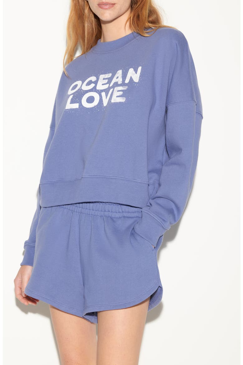 Ocean Love Palisades Graphic Sweatshirt, Main, color, WISTERIA