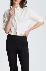 Kenneth Cole Cropped Shirt with Exaggerated Armholes