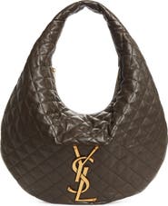 Saint Laurent Icare Quilted Leather Hobo Bag