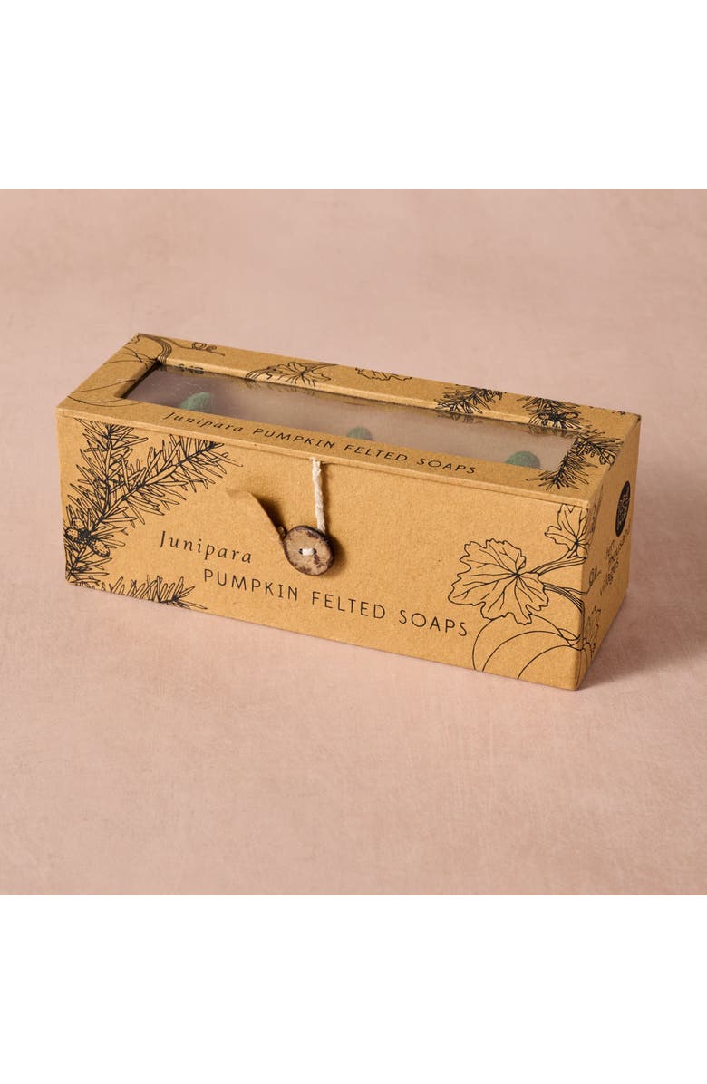 Ten Thousand Villages Sapha Pumpkin Shaped Felted Soaps, Alternate, color, Multi