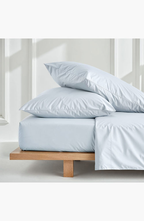 Italic Luxe Australian Sateen Pillowcase Set In Pale Blue