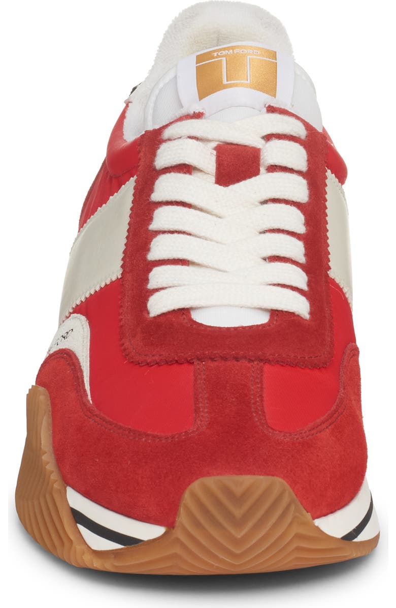 TOM FORD James Mixed Media Low Top Sneaker, Alternate, color,