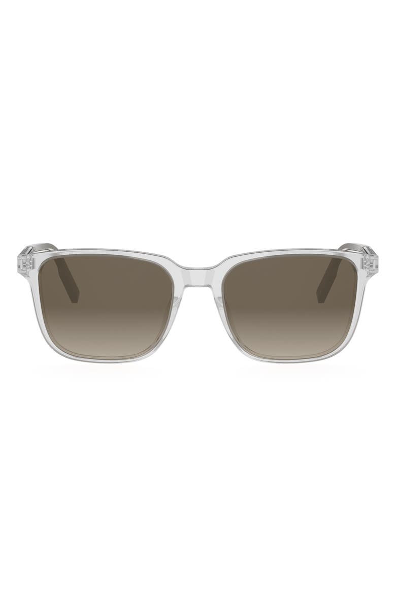 DIOR Tag SU 56mm Gradient Geometric Sunglasses, Main, color, Grey/ Other / Gradient Brown