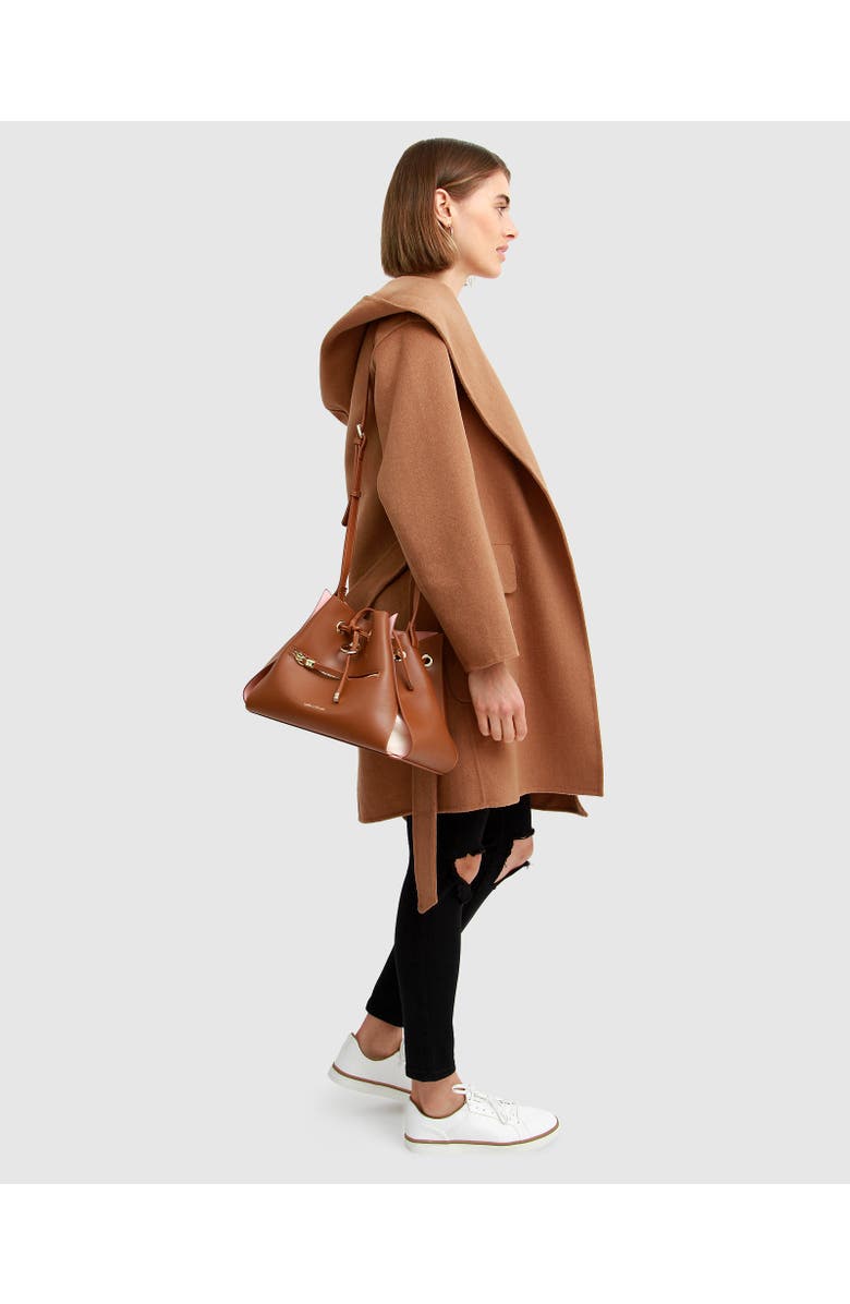 Belle & Bloom Sweet Escape Robe Coat, Alternate, color, Camel