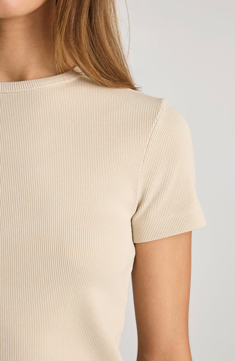 Mavi Jeans Stretch Cotton Rib T-Shirt, Alternate, color, 