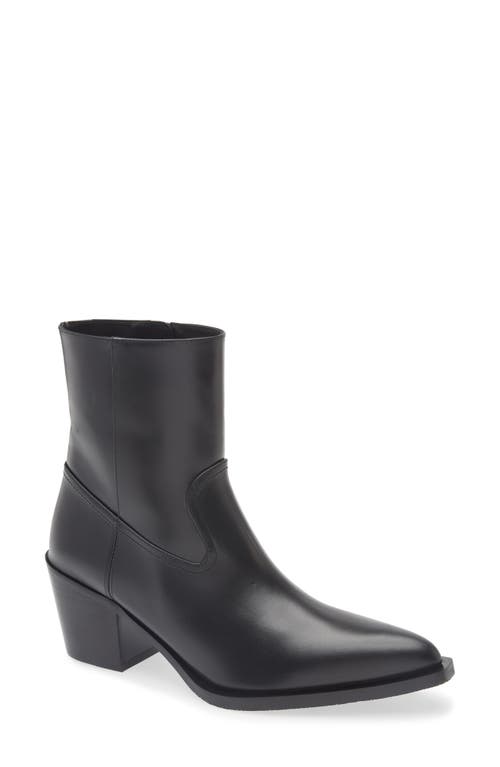 Stuart Weitzman Tate Bootie In Black Leather
